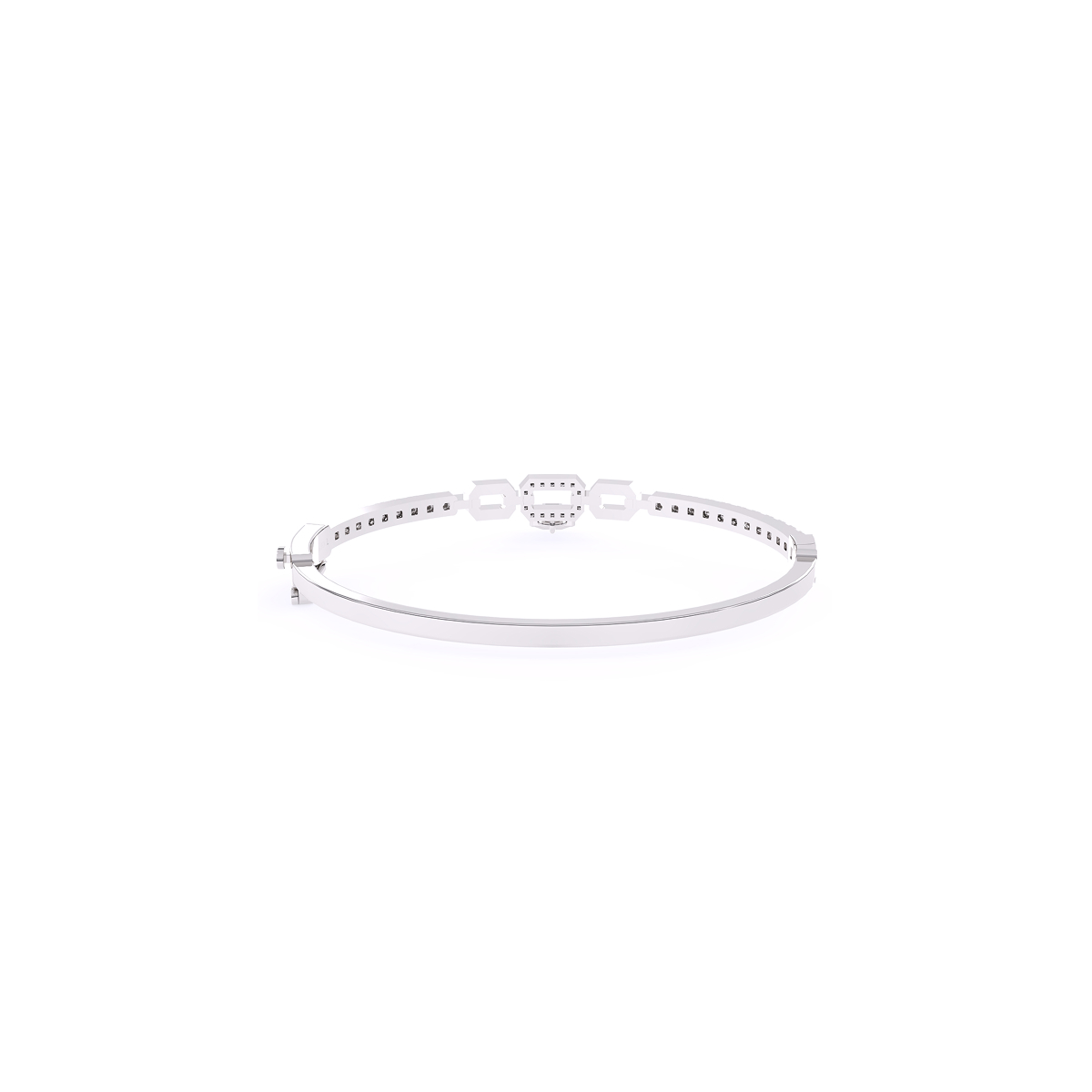 Fancy Lock Style Lab Grown Bracelet